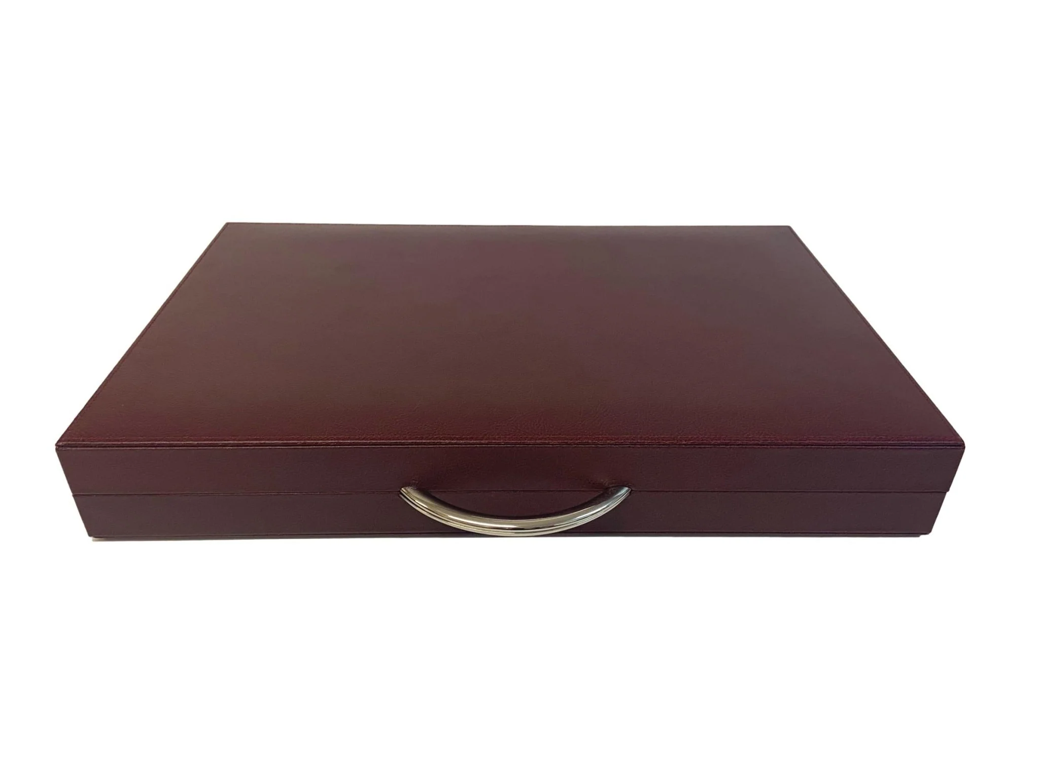 Backgammon en Cuir véritable MM - Bordeaux - Renzo Romagnoli - Image 4