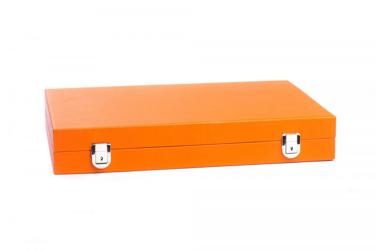 Backgammon Hector Saxe - Buffle Orange - Grand - Image 4
