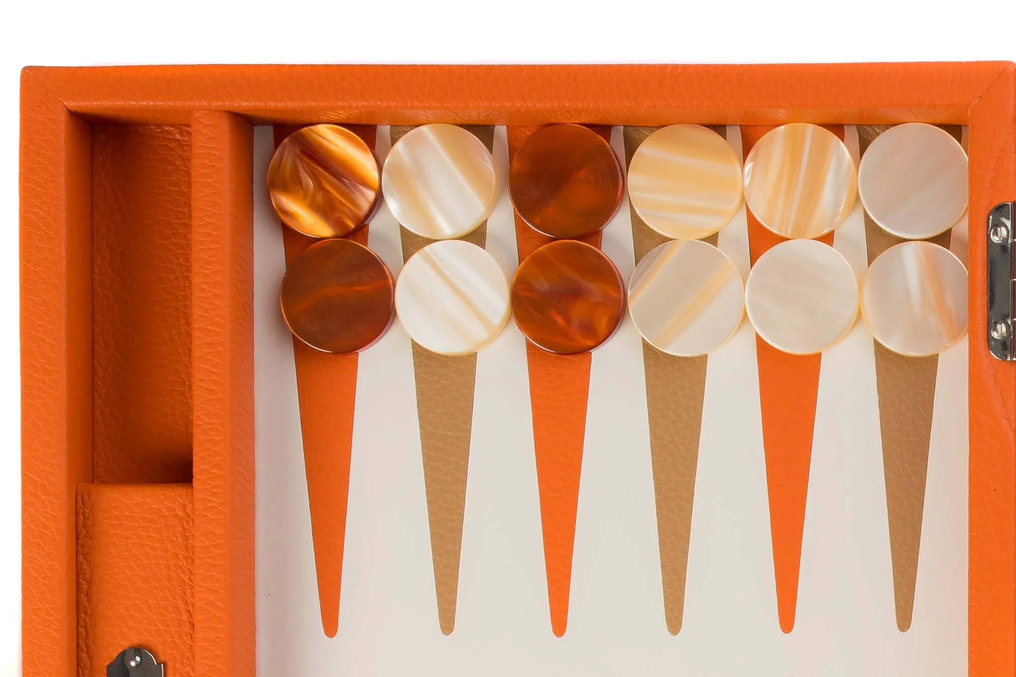Backgammon Hector Saxe - Buffle Orange - Moyen - Image 4