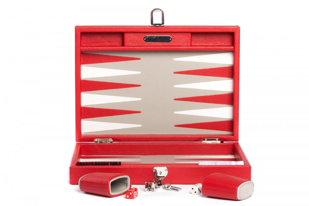 Backgammon Hector Saxe - Buffle rouge - Moyen