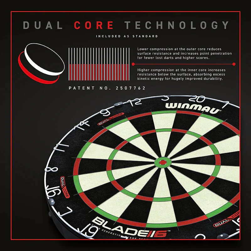 Cible fléchettes professionnelle - Winmau Blade 6 Dual Core - Image 2