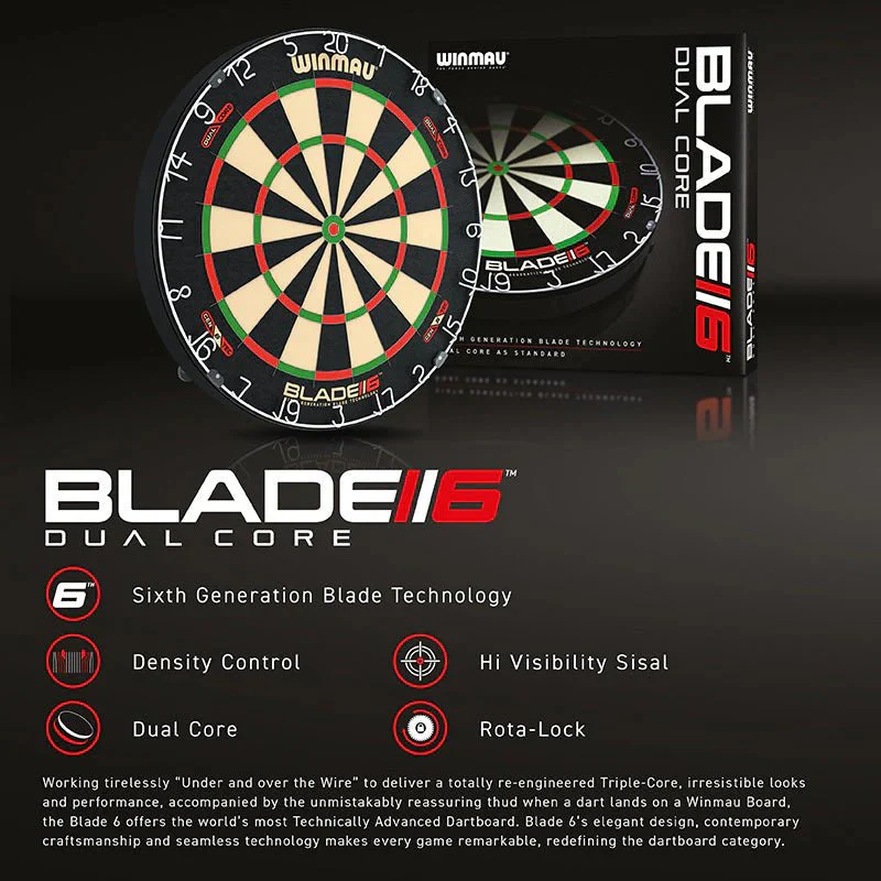 Cible fléchettes professionnelle - Winmau Blade 6 Dual Core - Image 5