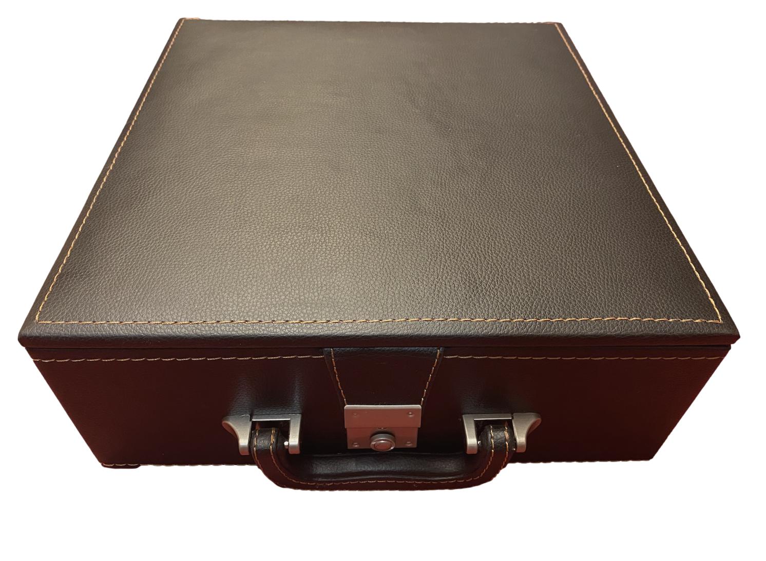 Coffre Luxe Cuir pour pièces d'échecs - Vide