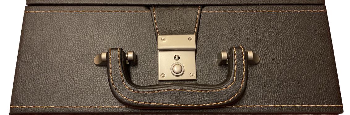 Coffre Luxe Cuir pour pièces d'échecs - Vide - Image 4