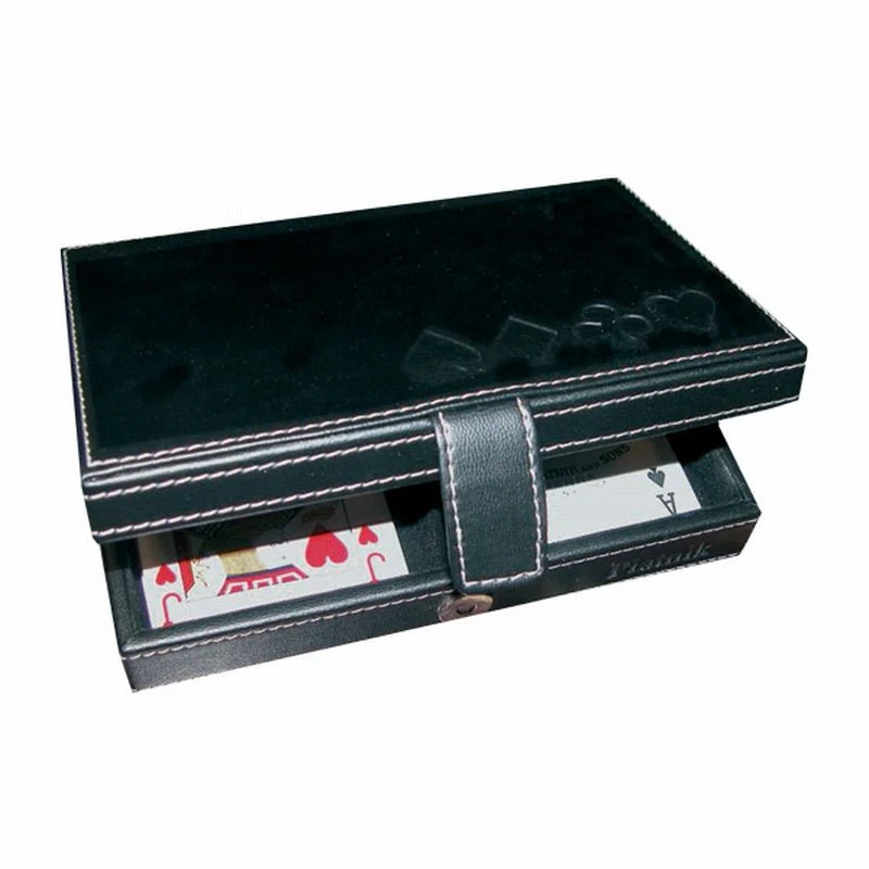 Coffret de cartes façon cuir