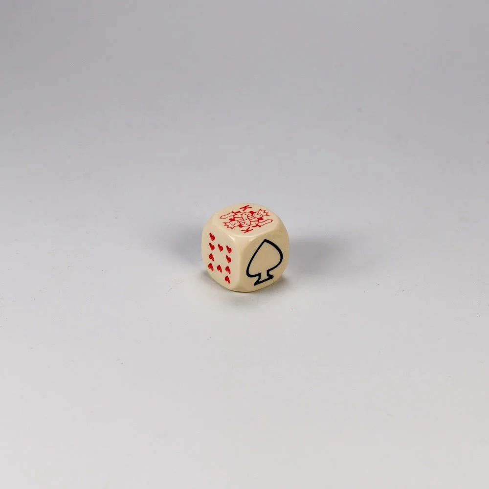Coffret poker d'as ivoire - 18 mm