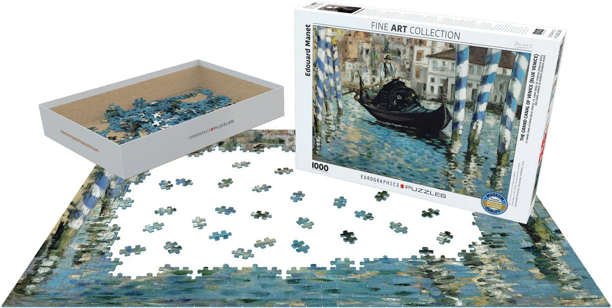 Puzzle Eurographics - 1000 p - Le grand canal de Venise - Manet - Image 2
