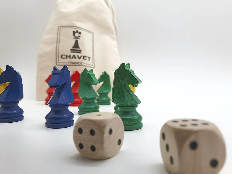 Dadas pour jeu de petits-chevaux en sachet - Image 2