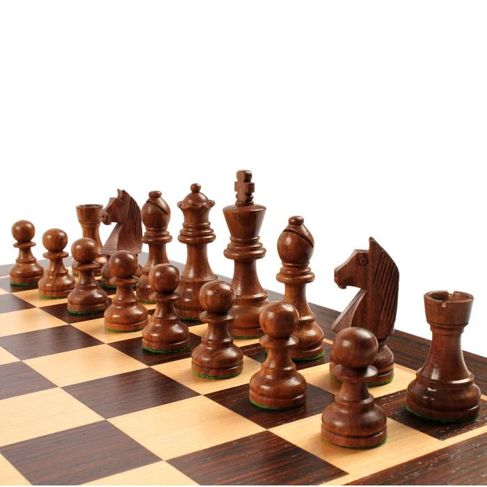 Ensemble jeu d'échecs Club en palissandre Zébré - Pièces Acacia - Image 2