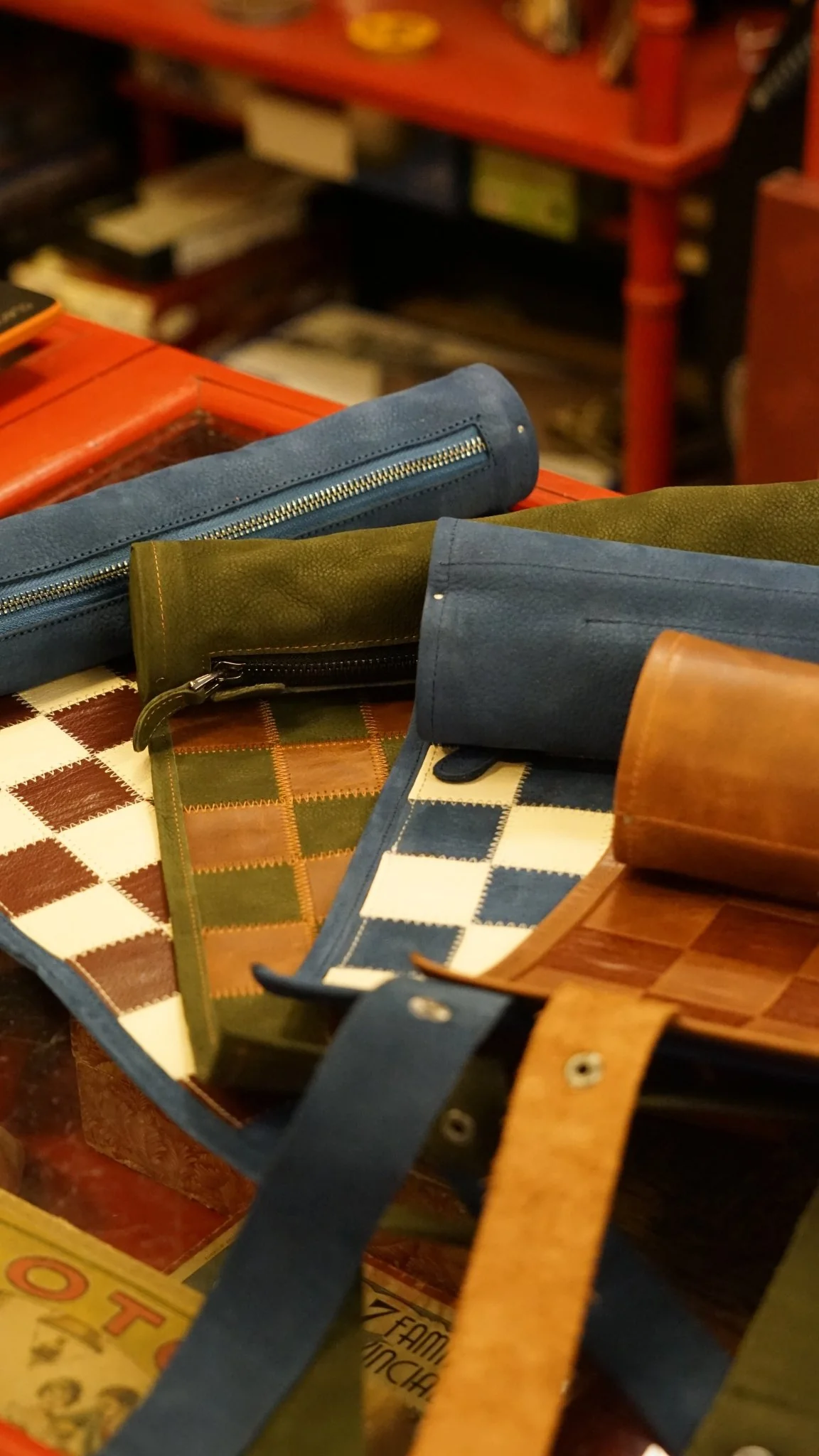 Ensemble jeu d'échecs en cuir - magnétique - Marron - mélia games - Image 7