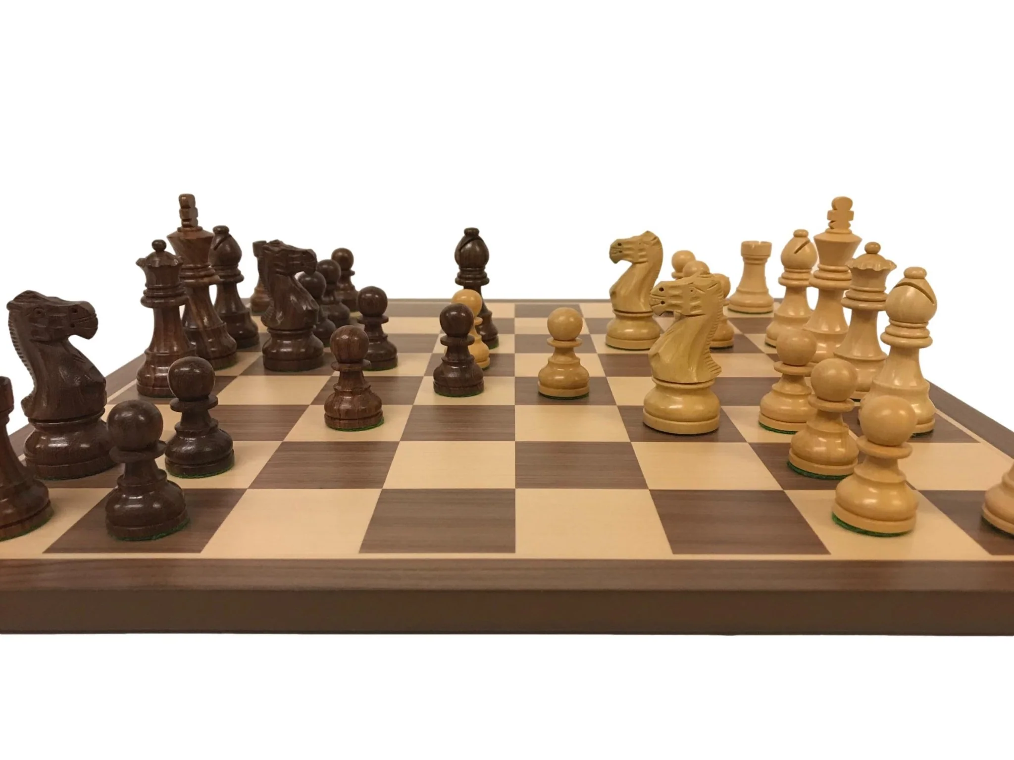 Ensemble jeu d'échecs Deluxe en acajou et sycomore - bords fins - Image 13