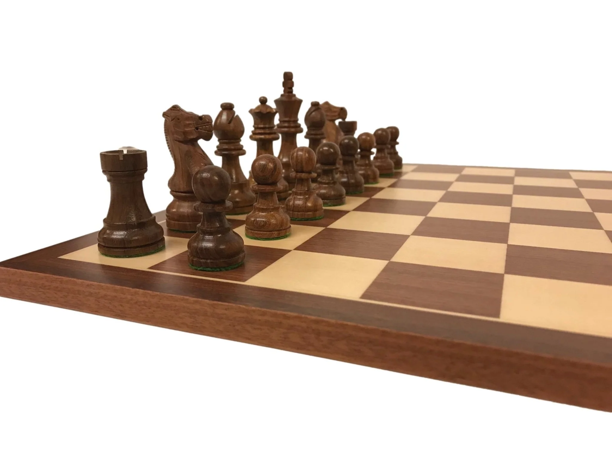 Ensemble jeu d'échecs Deluxe en acajou et sycomore - bords fins - Image 2