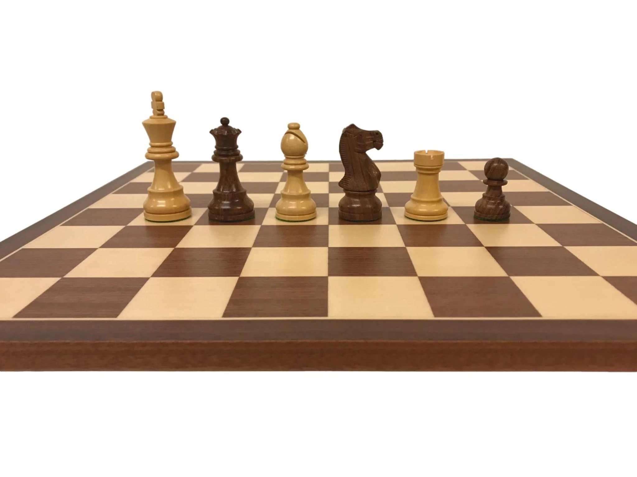 Ensemble jeu d'échecs Deluxe en acajou et sycomore - bords fins - Image 6
