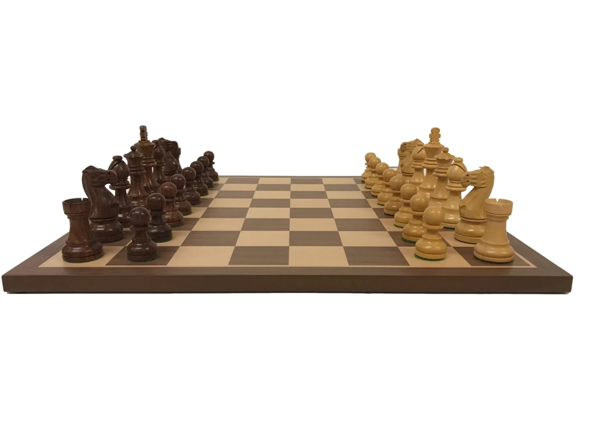 Ensemble jeu d'échecs Deluxe en acajou et sycomore - bords fins - Image 8