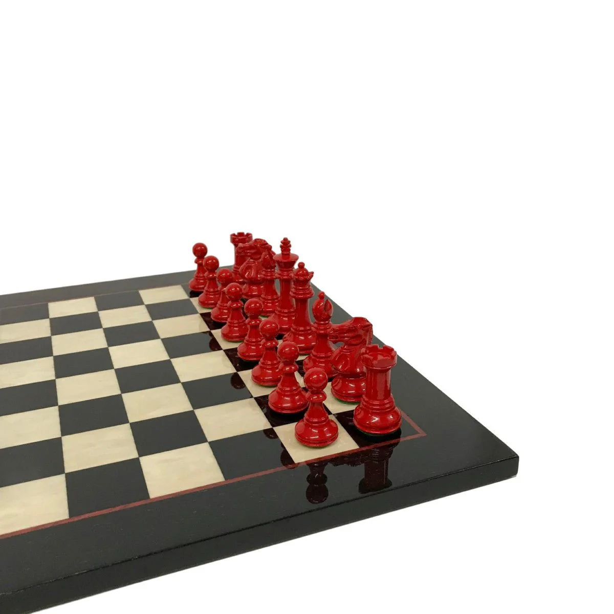 Ensemble jeu d'échecs en sycomore - laqué - Taille 4 - Image 4