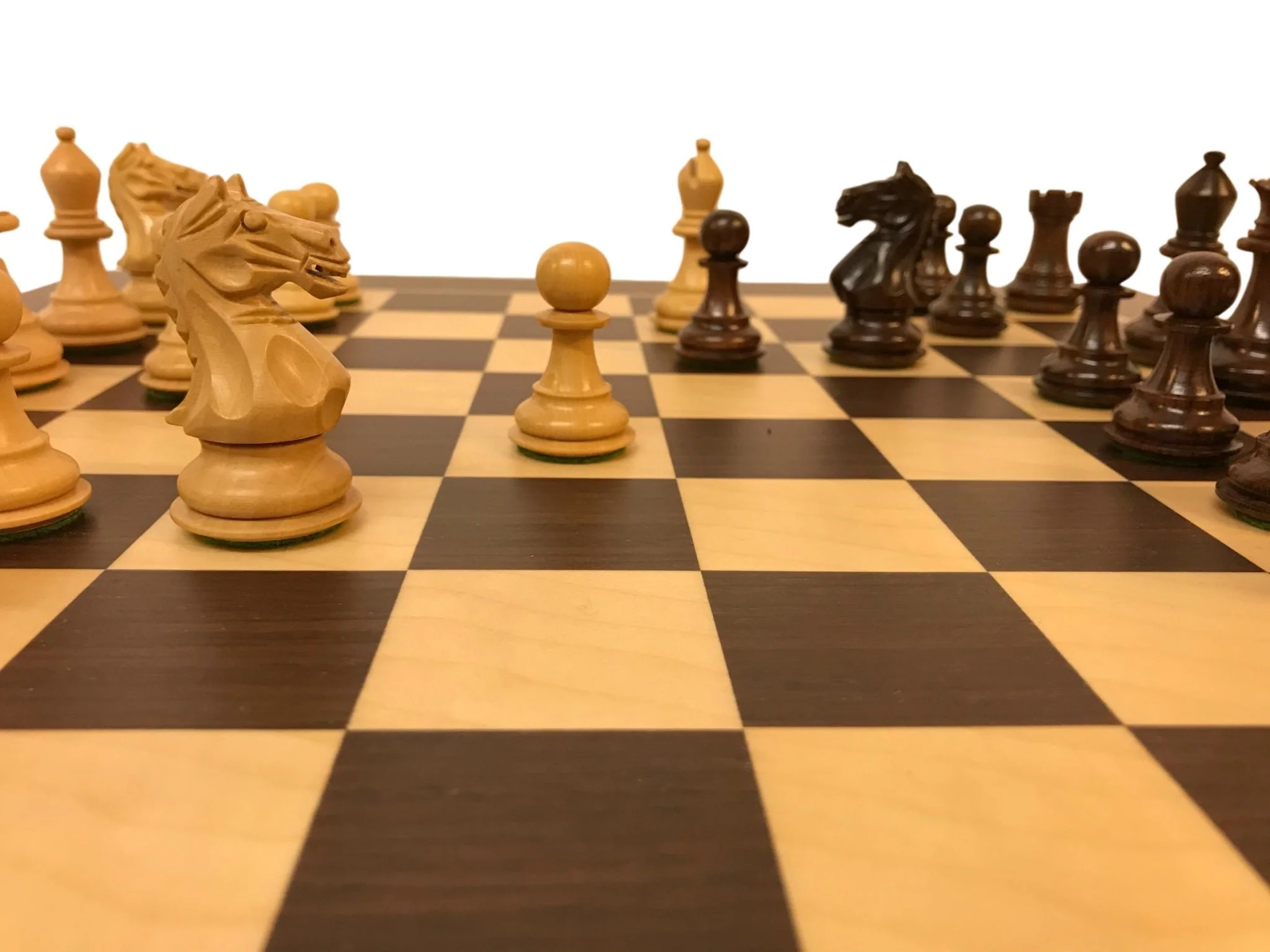 Ensemble jeu d'échecs Suprême en macassar et sycomore - Pièces Palissandre et Buis - Image 10