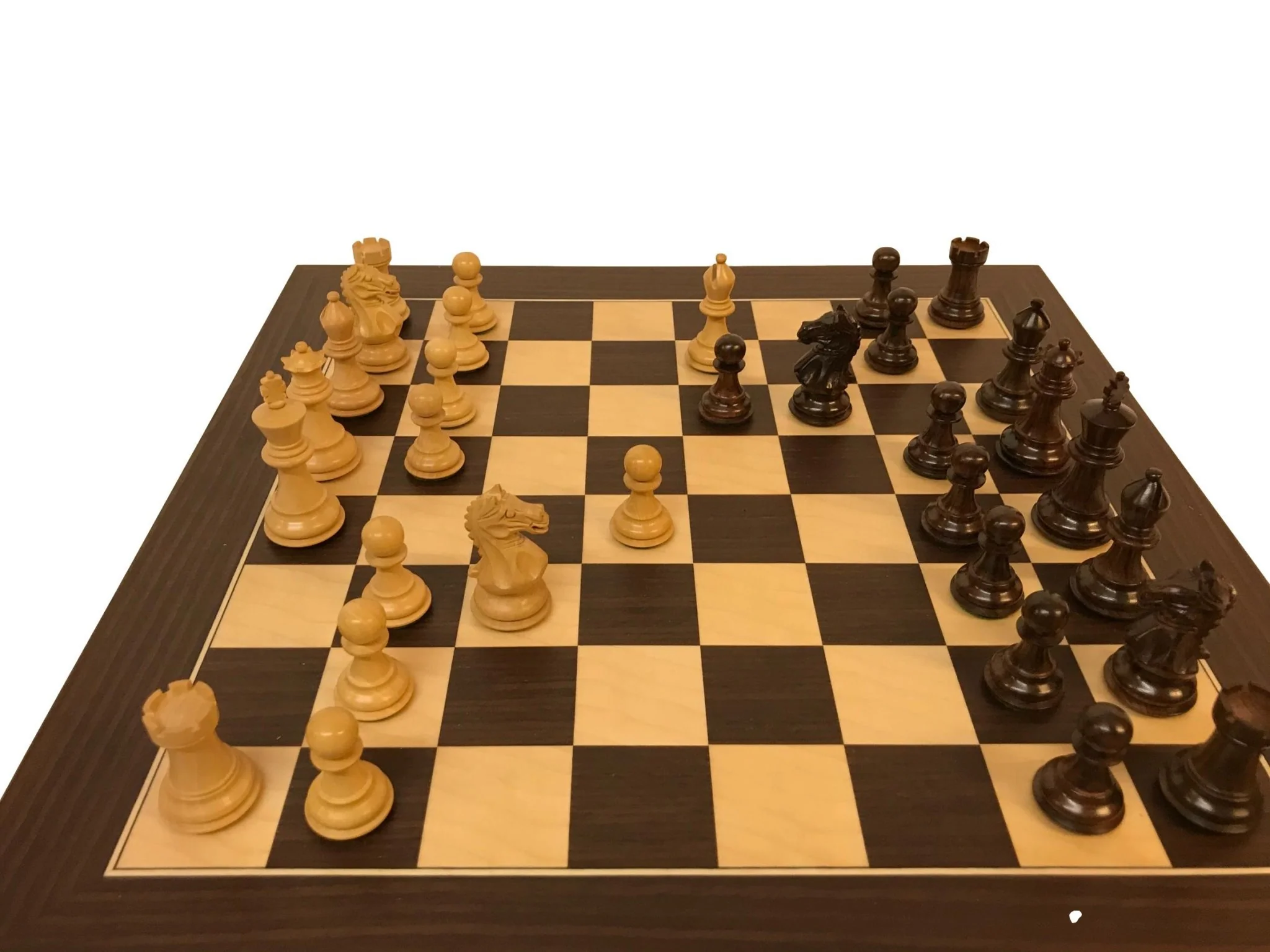 Ensemble jeu d'échecs Suprême en macassar et sycomore - Pièces Palissandre et Buis - Image 11
