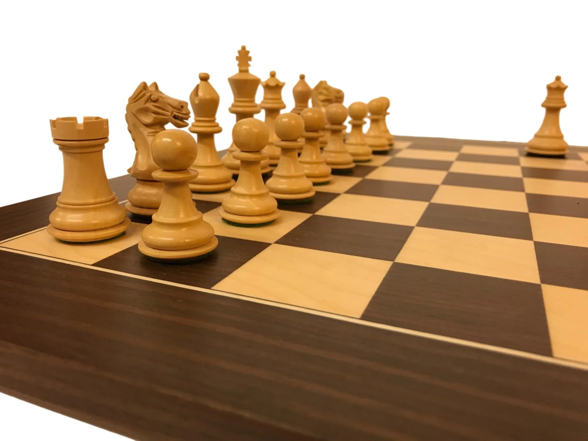 Ensemble jeu d'échecs Suprême en macassar et sycomore - Pièces Palissandre et Buis - Image 6