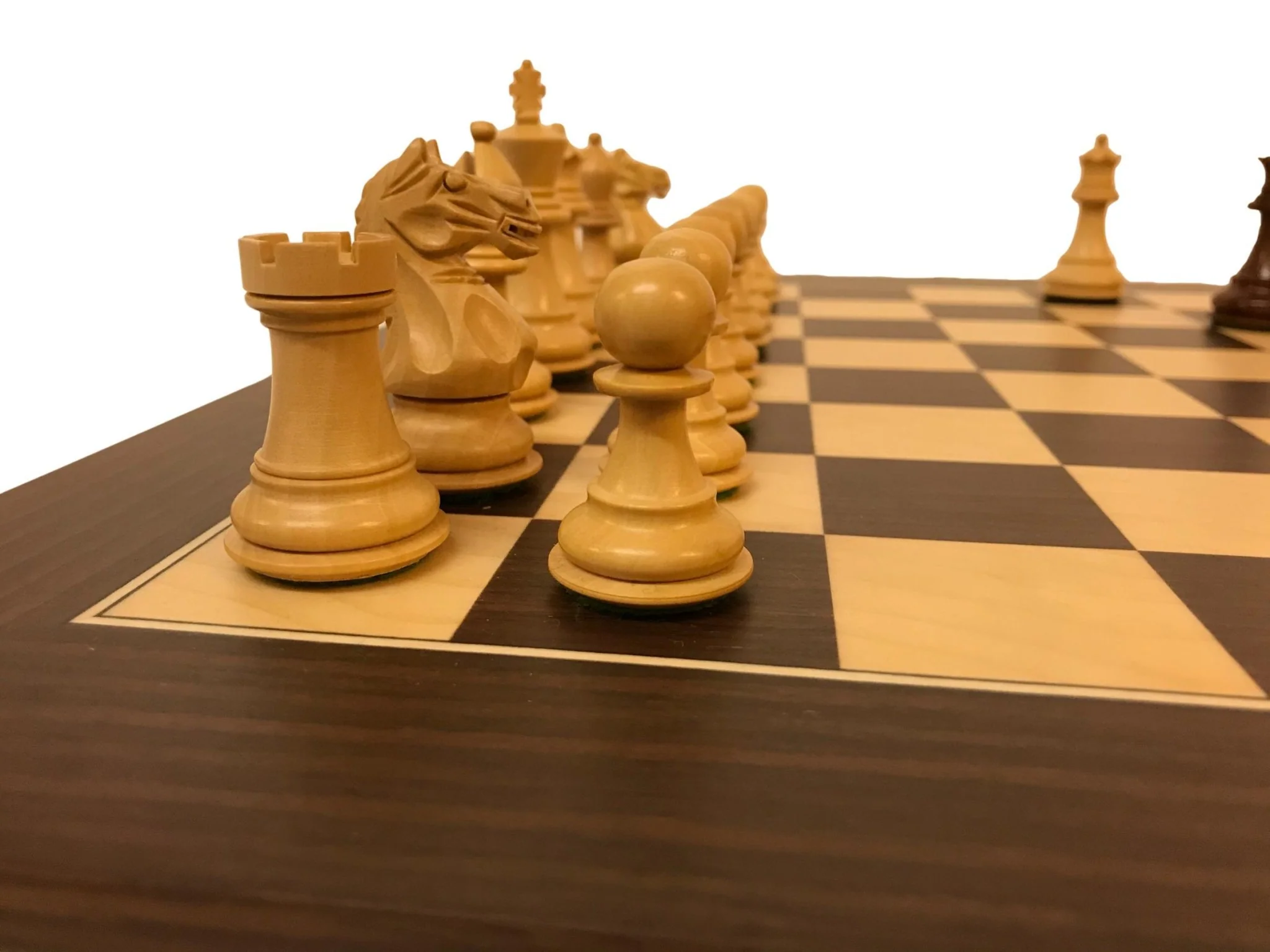 Ensemble jeu d'échecs Suprême en macassar et sycomore - Pièces Palissandre et Buis - Image 8