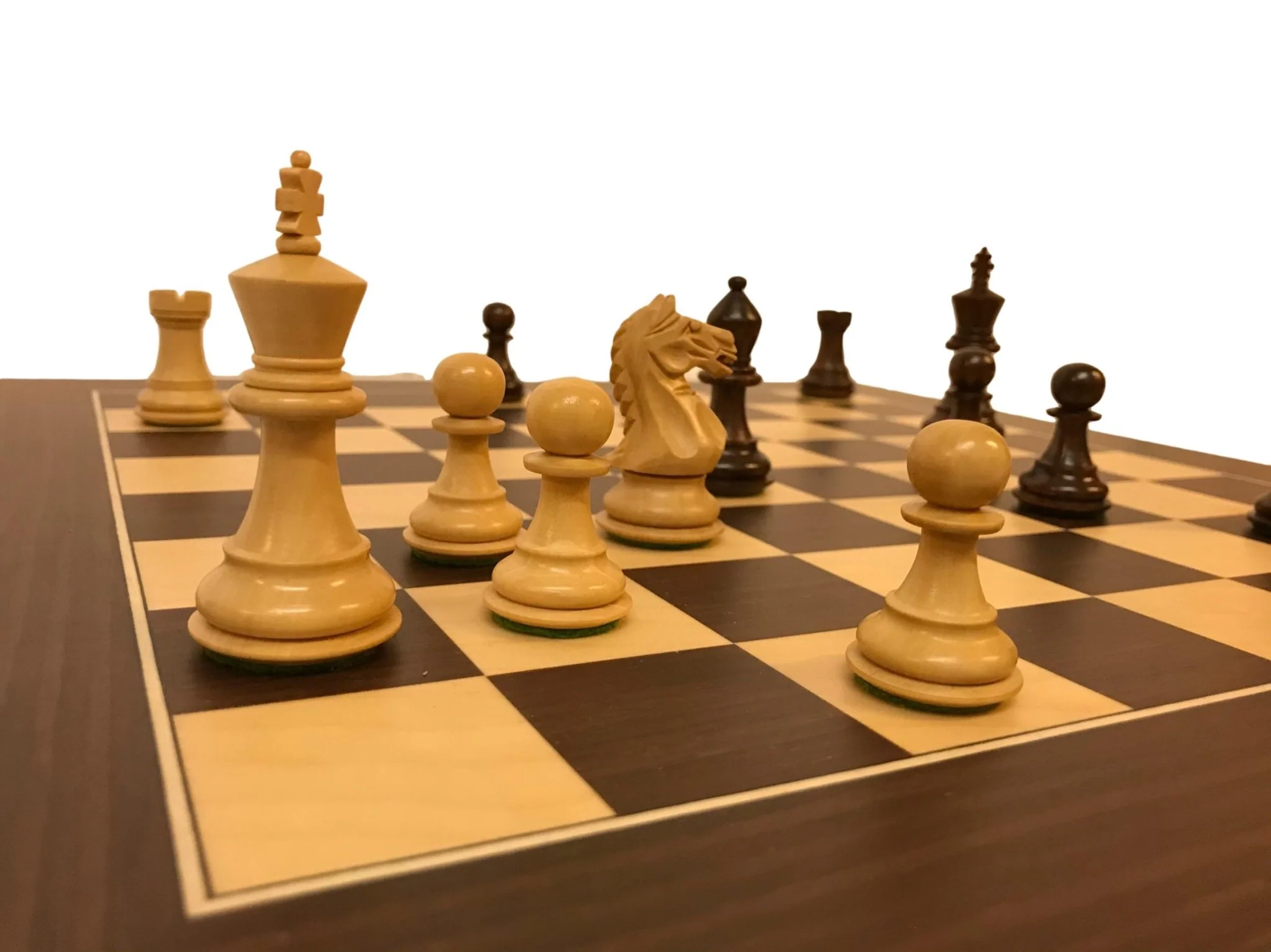 Ensemble jeu d'échecs Suprême en macassar et sycomore - Pièces Palissandre et Buis - Image 9