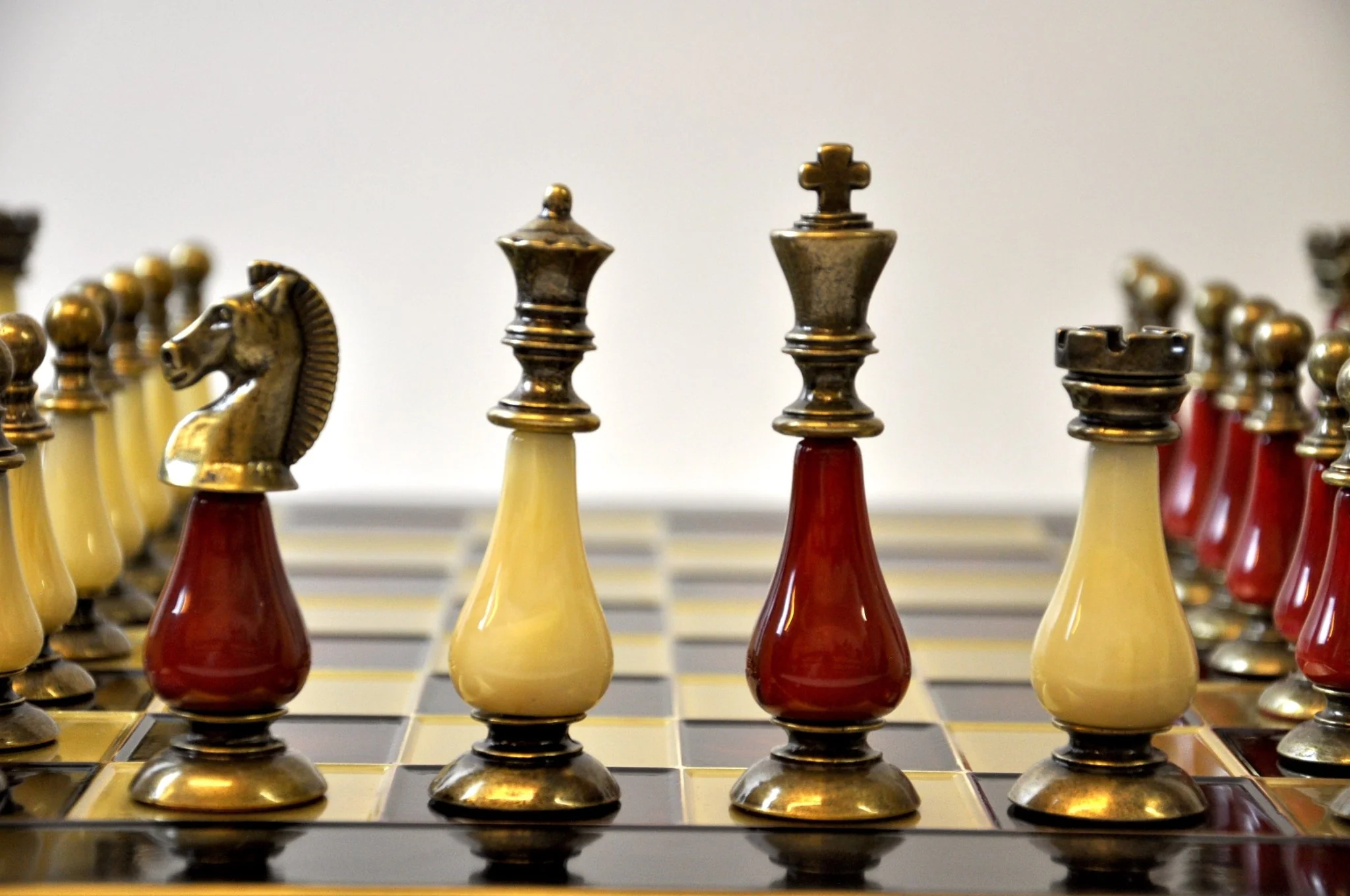 Ensemble jeu d'échecs en métal - coffre - Manopoulos - Image 12