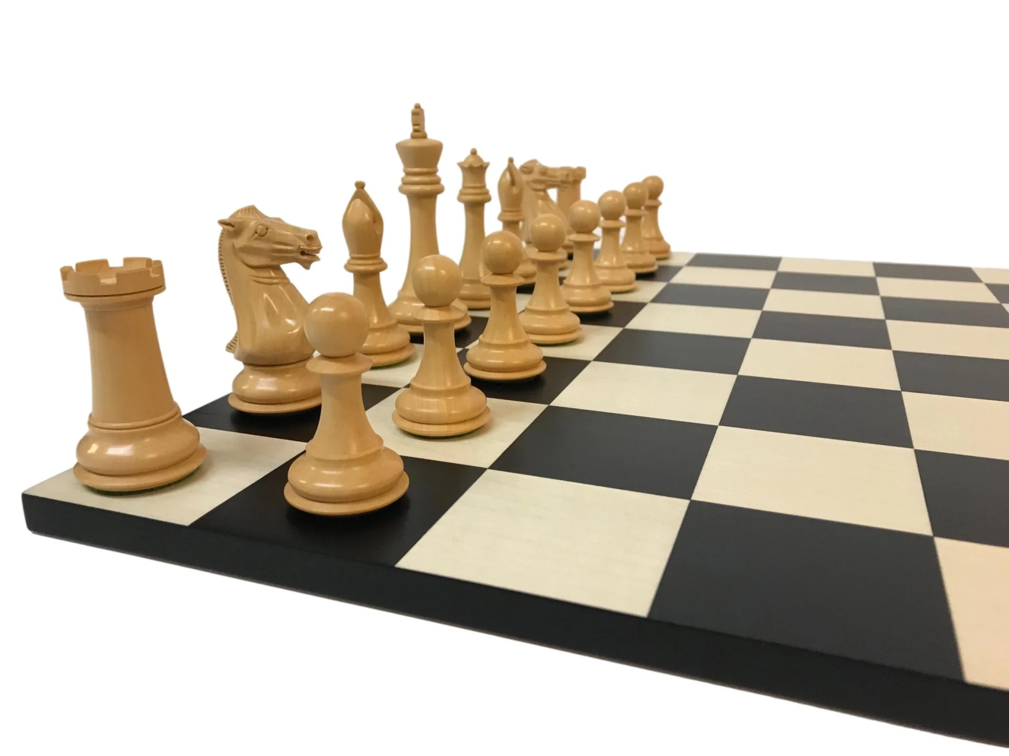 Ensemble jeu d'échecs Moderne Ultime en buis et poirier teinté - sans bords - Image 2