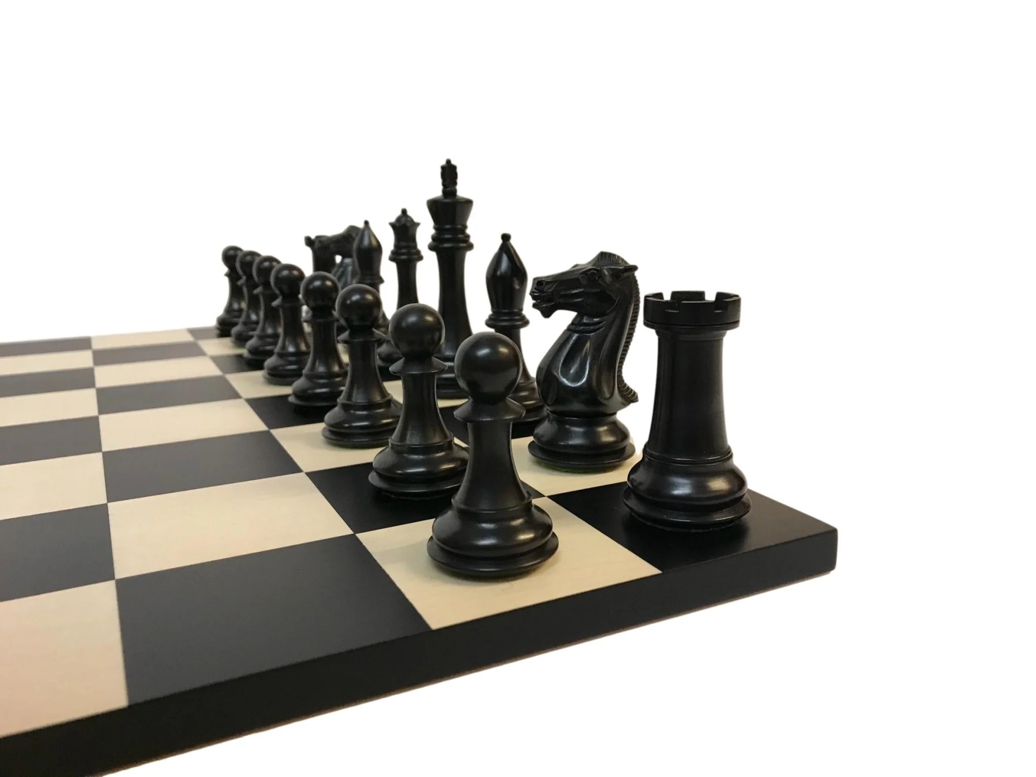 Ensemble jeu d'échecs Moderne Ultime en buis et poirier teinté - sans bords - Image 3