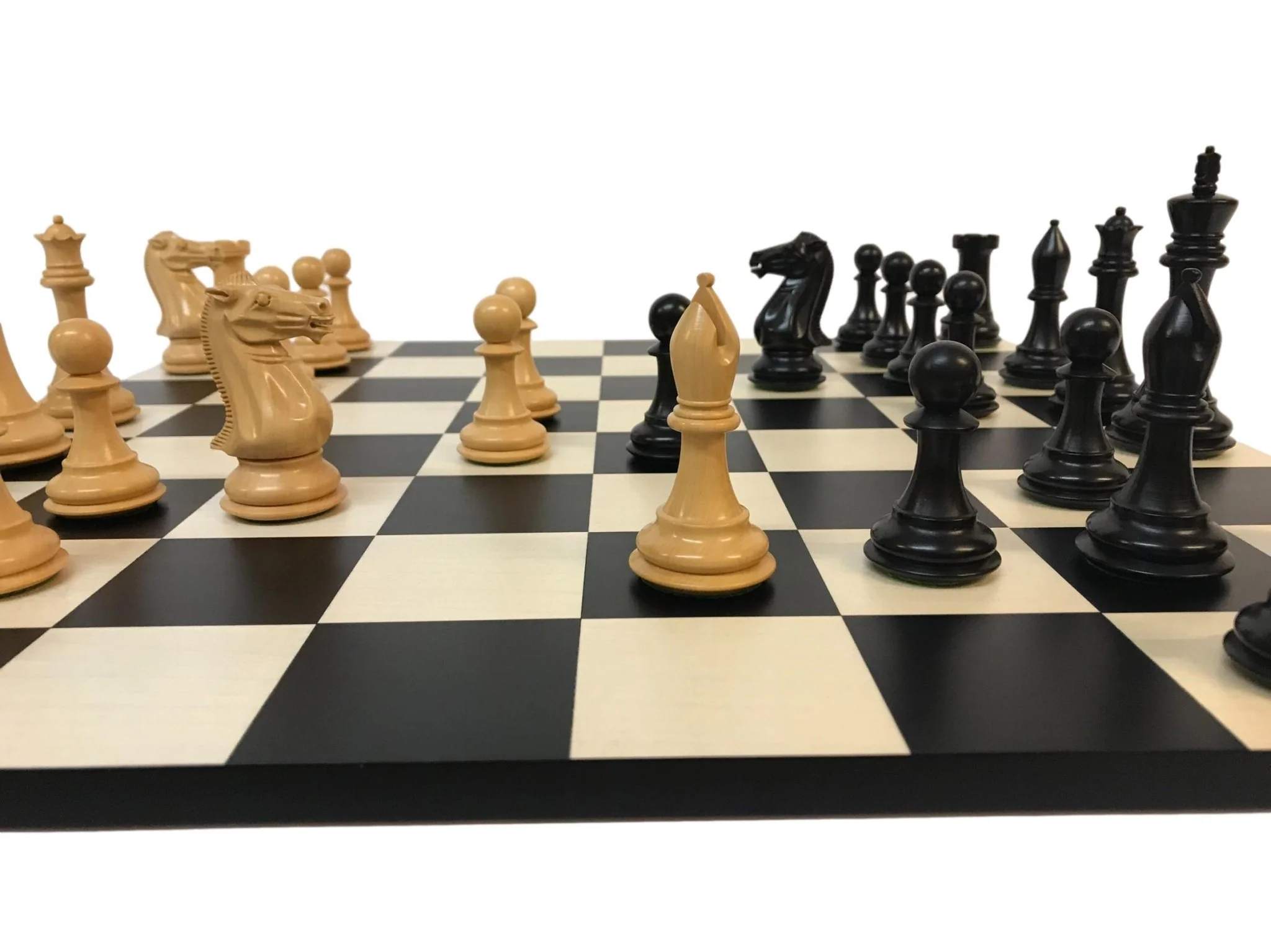 Ensemble jeu d'échecs Moderne Ultime en buis et poirier teinté - sans bords - Image 5