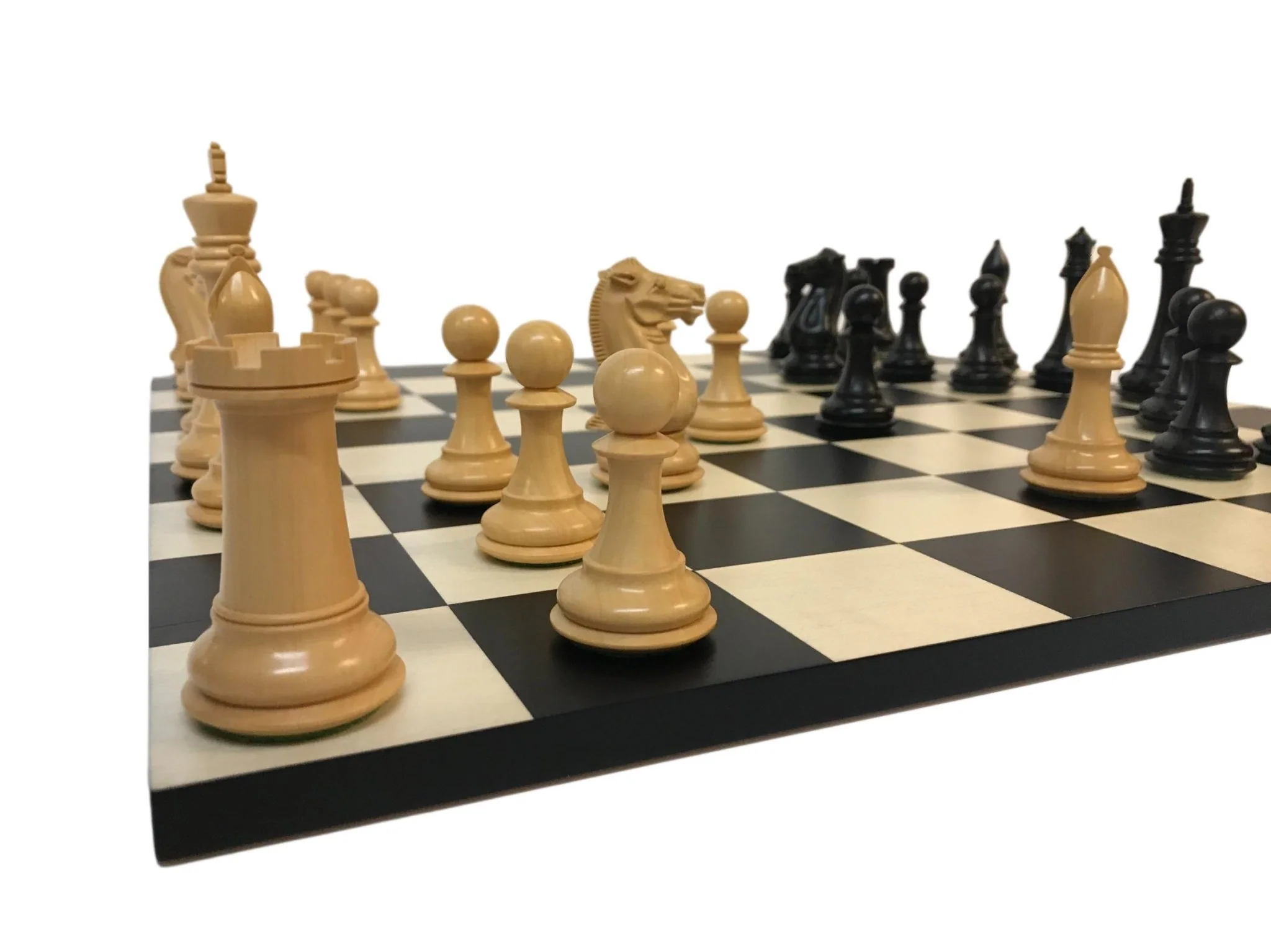 Ensemble jeu d'échecs Moderne Ultime en buis et poirier teinté - sans bords - Image 6
