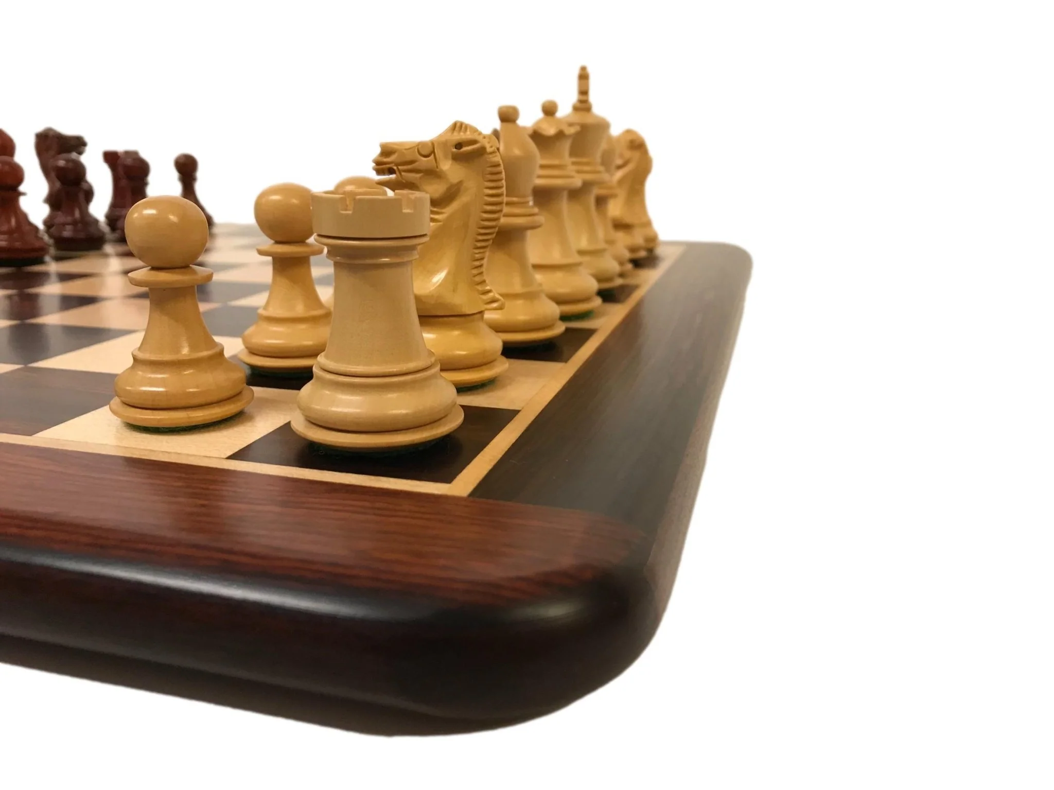 Ensemble jeu d'échecs Ultime en palissandre et sycomore - laqué - Pièces en bois de Rose et Buis - Chopra - Image 6
