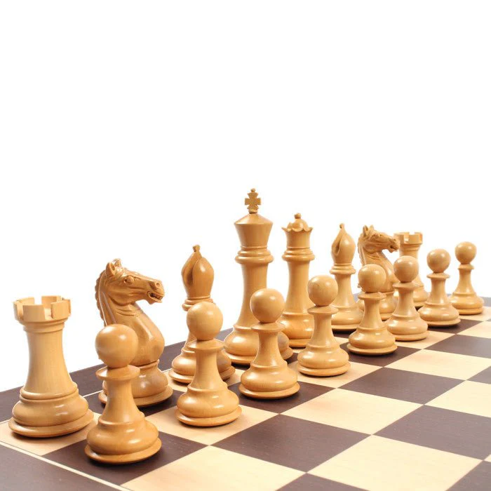 Ensemble jeu d'échecs Tournoi Deluxe en Wengé et Bois de Rose - Image 4