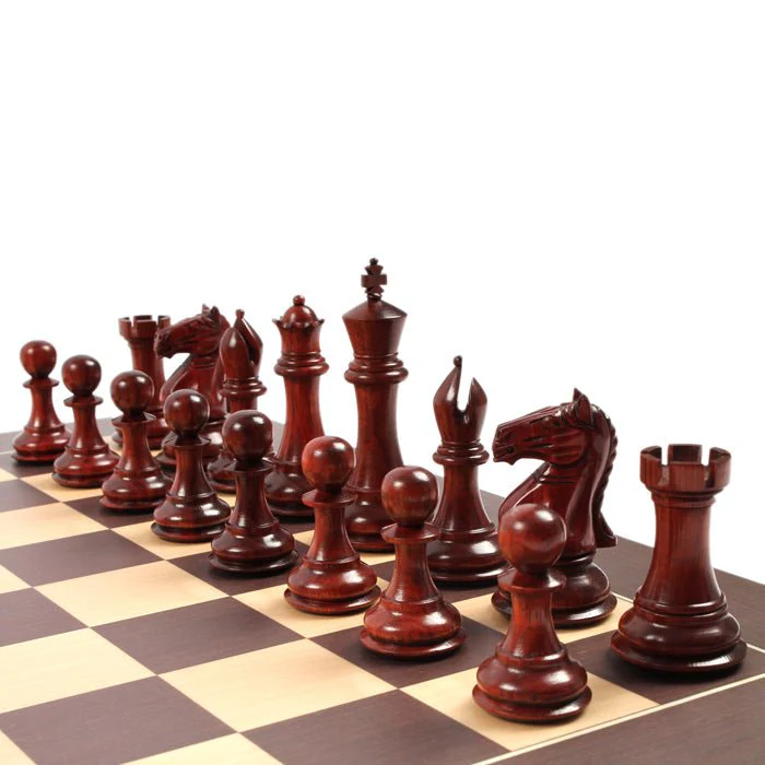 Ensemble jeu d'échecs Tournoi Deluxe en Wengé et Bois de Rose - Image 7