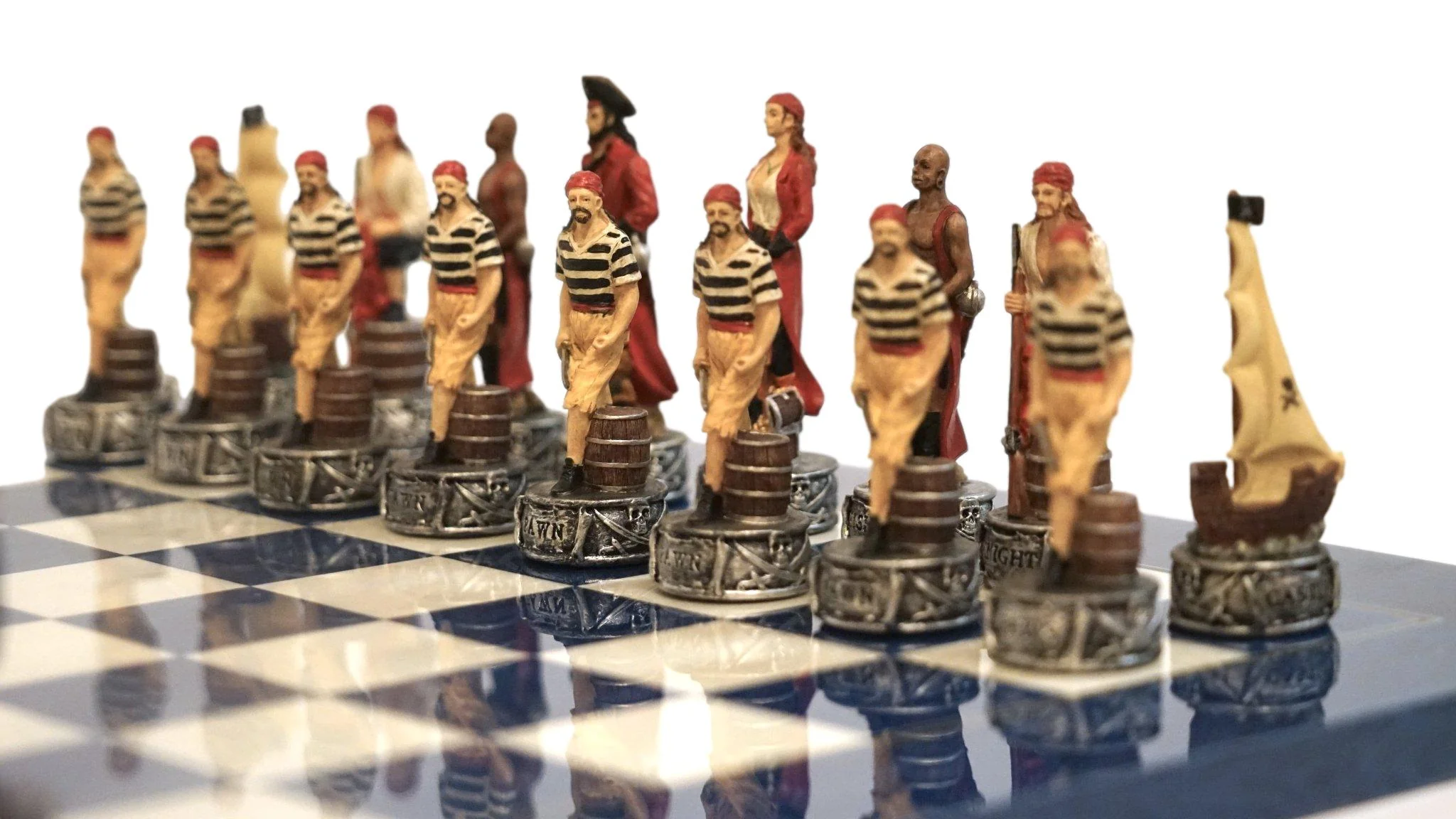 Ensemble pirates contre la marine - Laqué bleu - Image 2