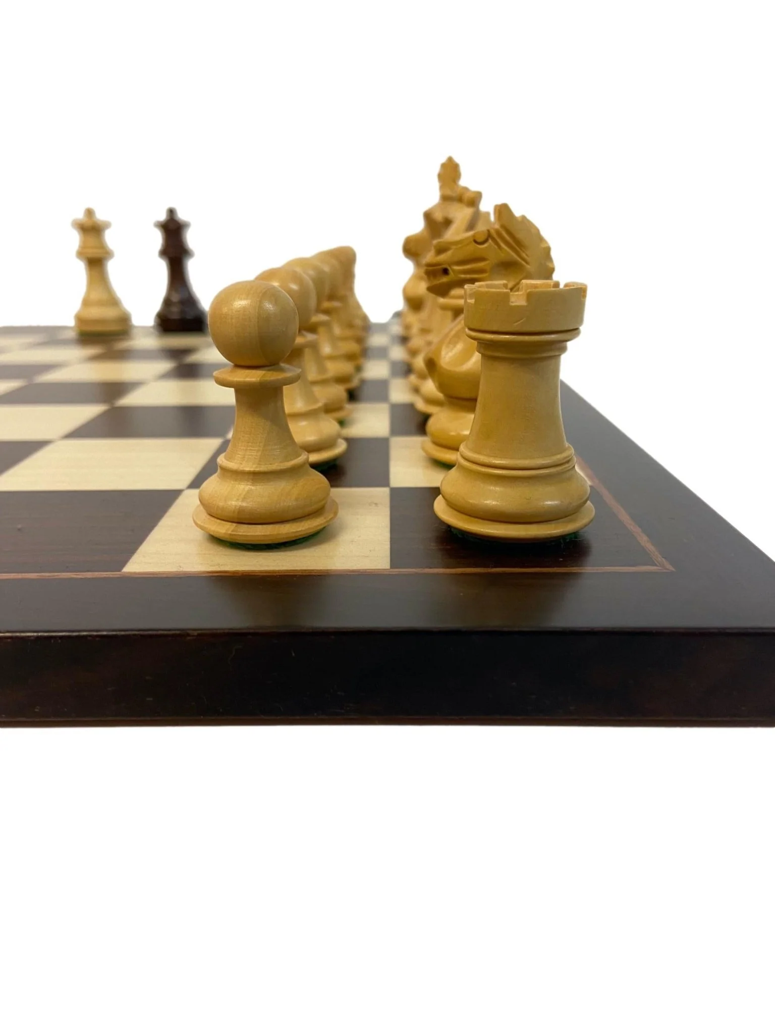 Ensemble jeu d'échecs Suprême en palissandre et sycomore - Bords Fins - Pièces Palissandre et Buis - Image 3