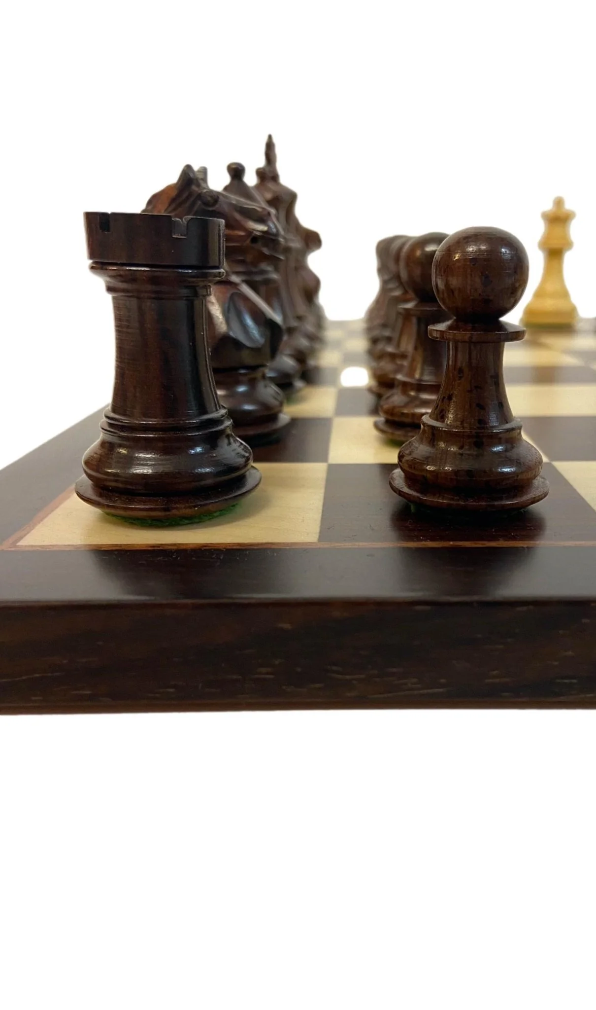 Ensemble jeu d'échecs Suprême en palissandre et sycomore - Bords Fins - Pièces Palissandre et Buis - Image 7
