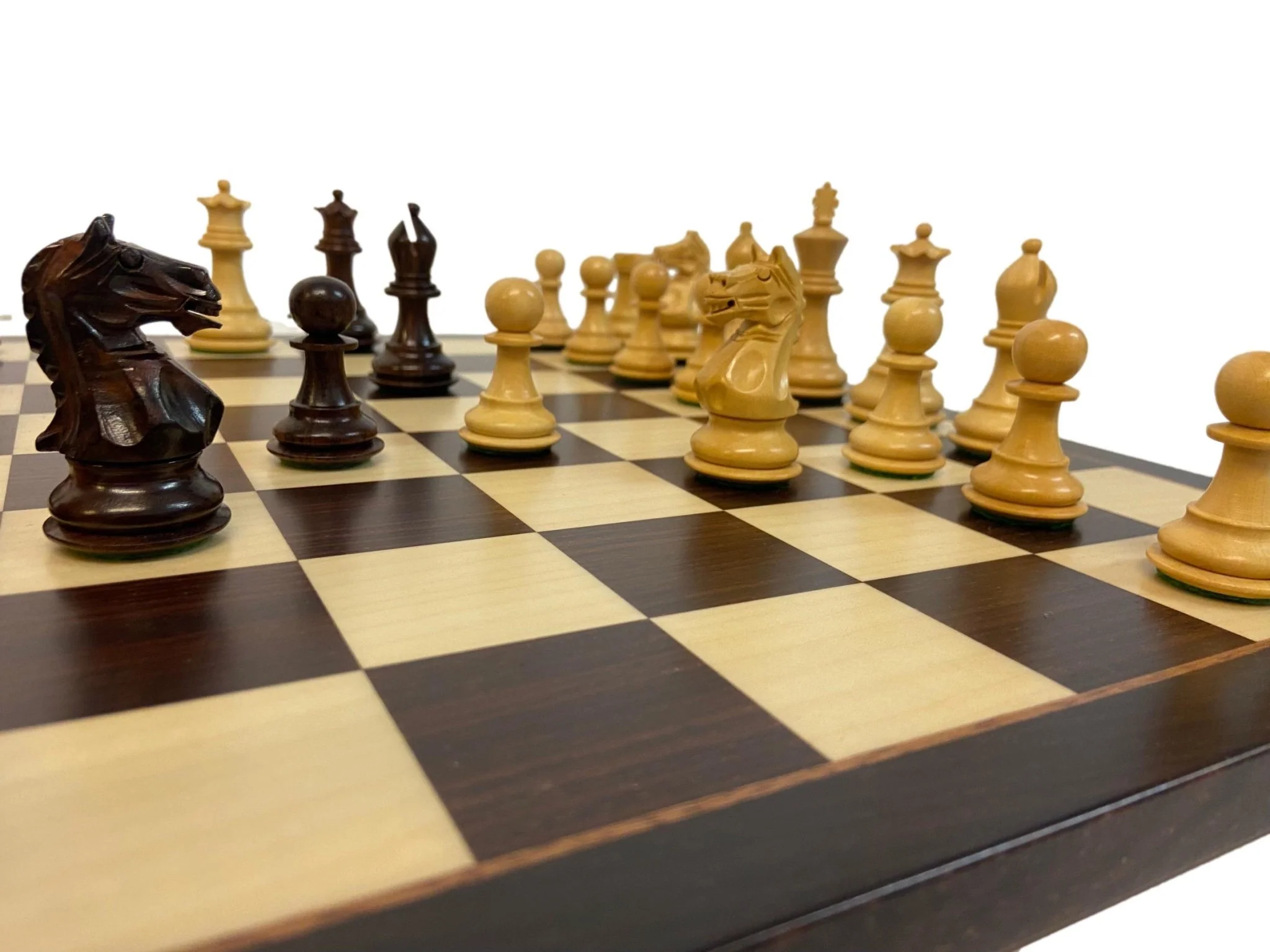 Ensemble jeu d'échecs Suprême en palissandre et sycomore - Bords Fins - Pièces Palissandre et Buis - Image 9