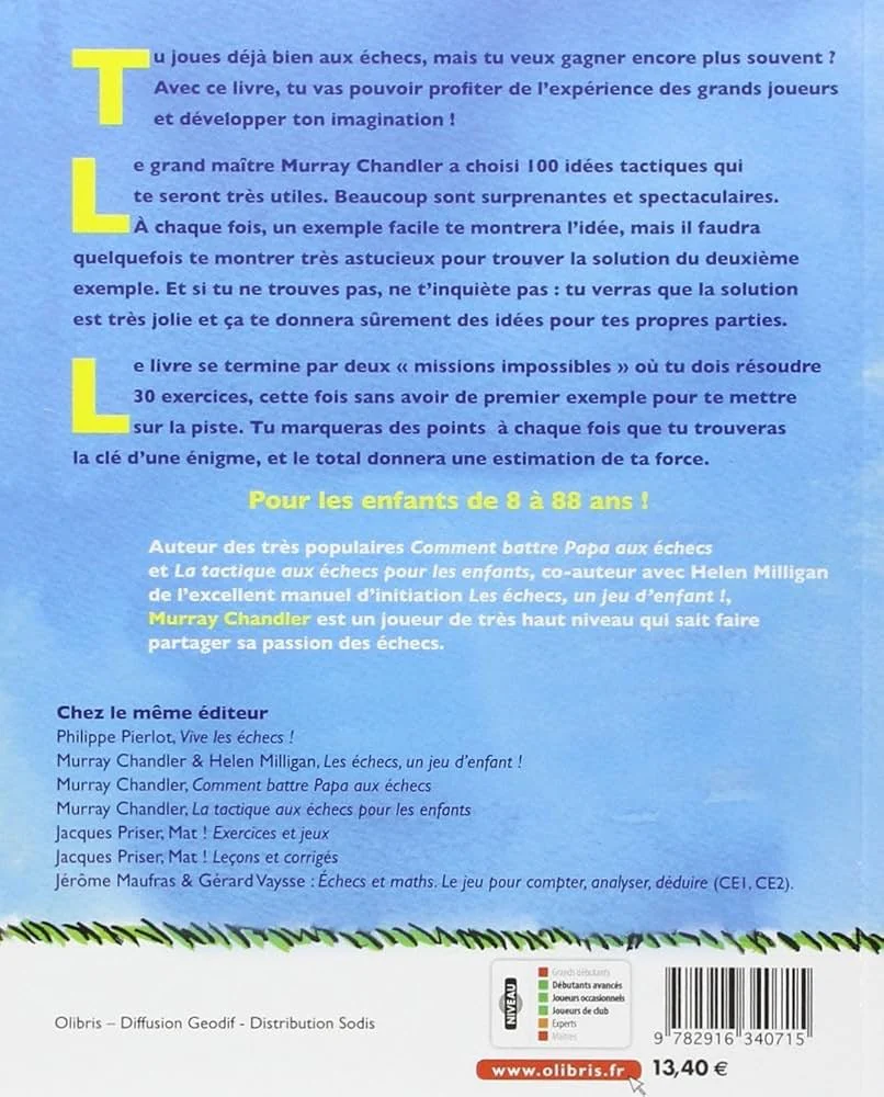 Exercices d'échecs pour les enfants - Murray Chandler ( Recommandé par la FFE ) - Image 2
