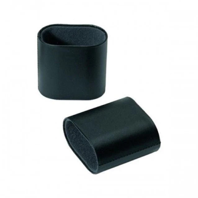 Godets ovales back simili noir PM