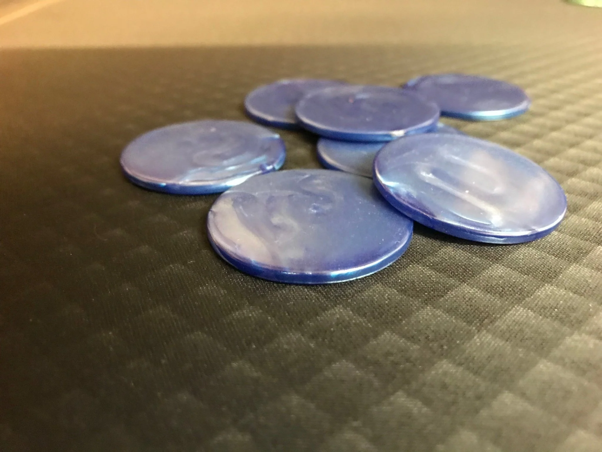 Jetons de 421 marbrés - Bleu - par 25 - Image 3