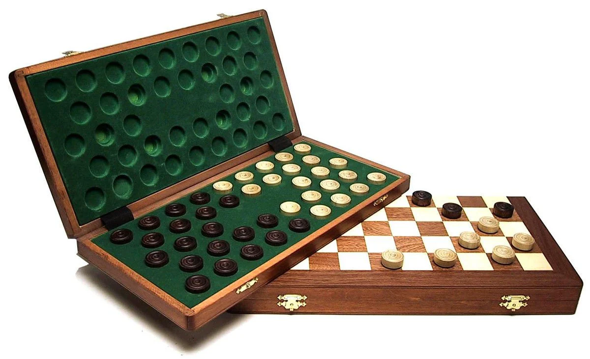 Jeu de dames pliable Acajou GM