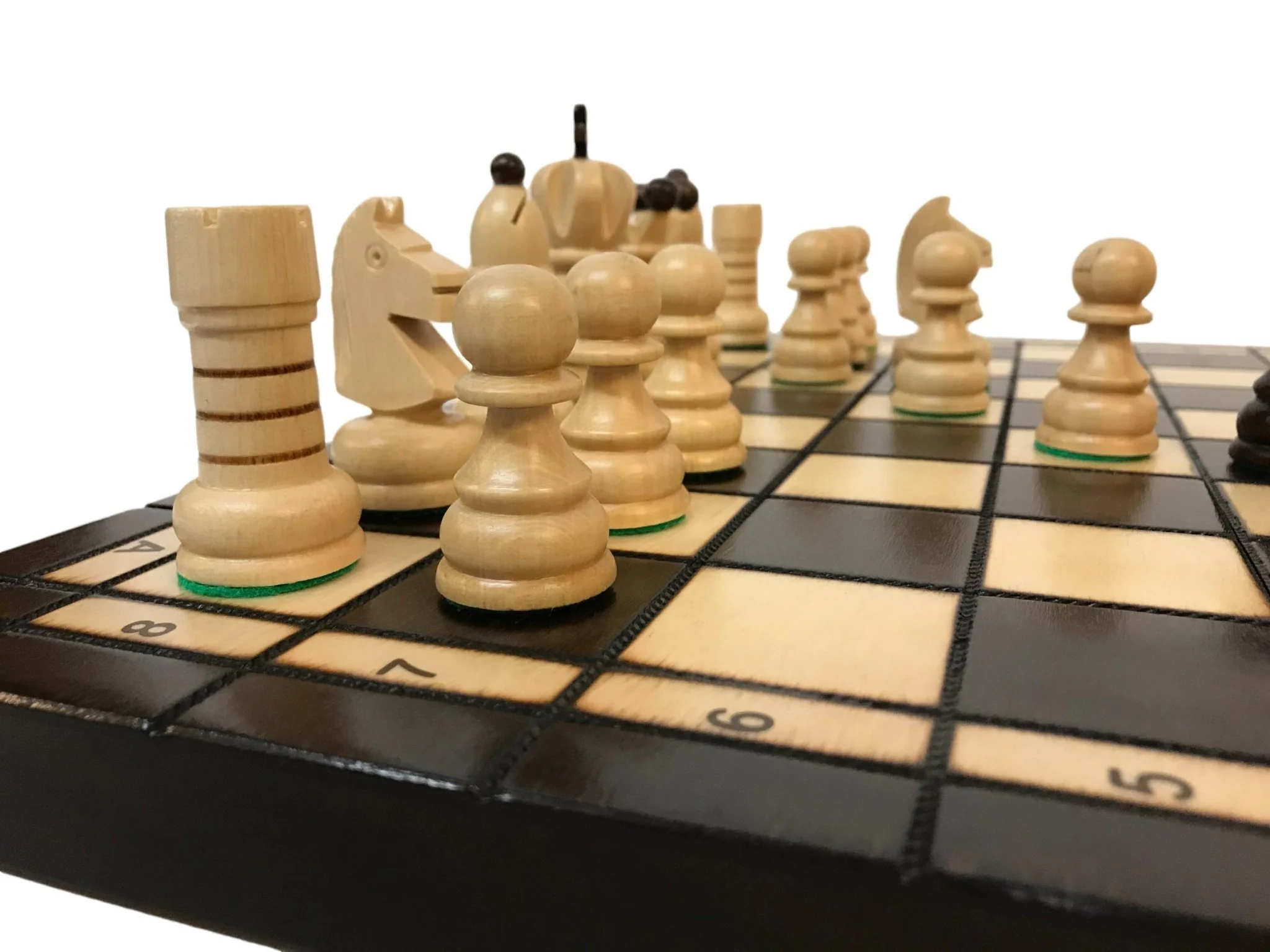 Jeu d'échecs - Coffre pyrogravé - Image 11