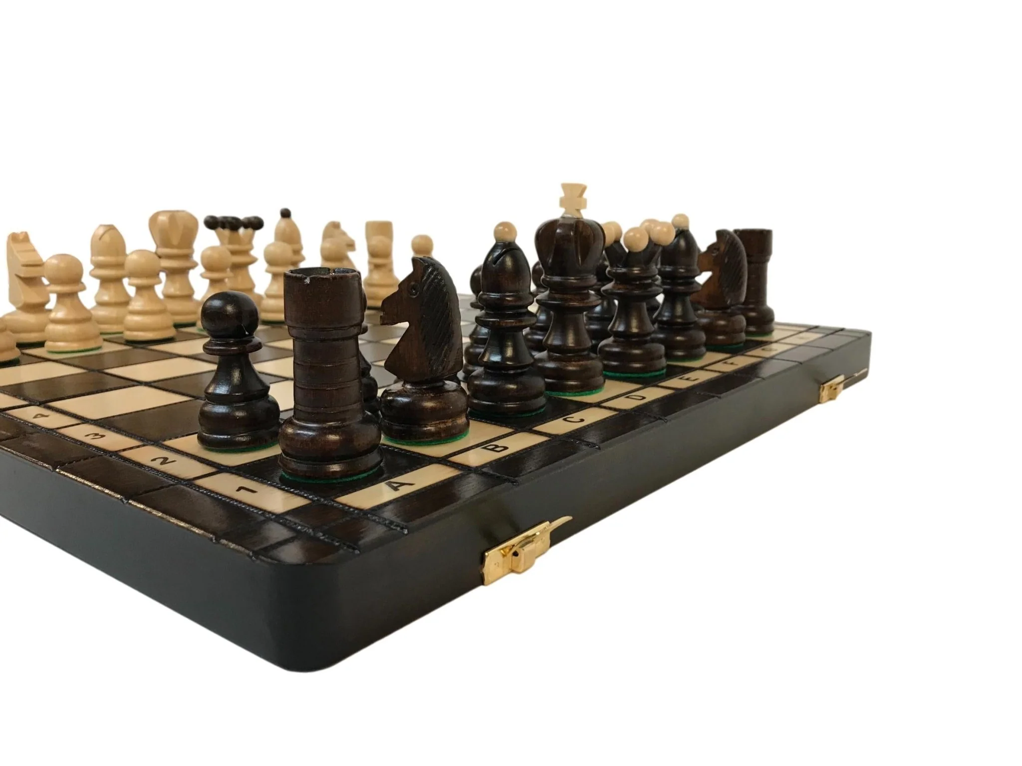 Jeu d'échecs - Coffre pyrogravé - Image 7