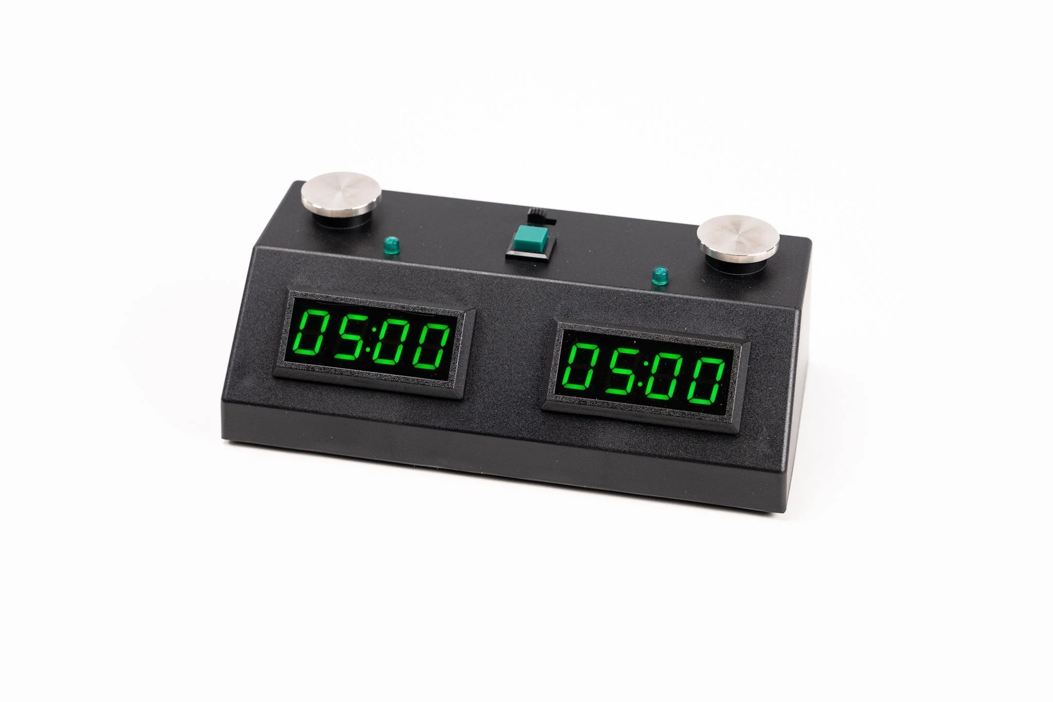 Pendule Echecs / Backgammon - Tactile - Noir LED Vert