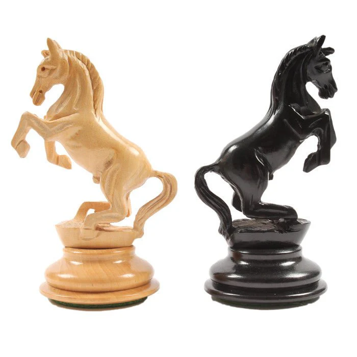 Pièces Cavalier Cabré en Ebène et Buis - Taille 5 - Chopra - Image 6