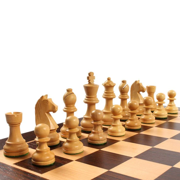 Pièces d'échecs Club en Buis et Acacia - Chopra - Image 3