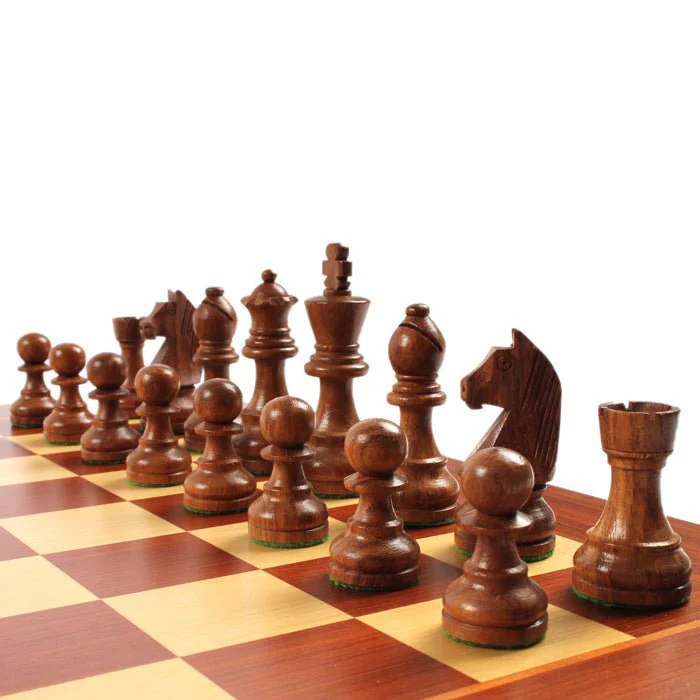 Pièces d'échecs Club en Buis et Acacia - Chopra - Image 6
