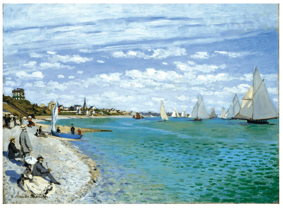 Puzzle Bois Michèle Wilson - 750 pièces - Régates à Sainte-Adresse - Monet - Image 2