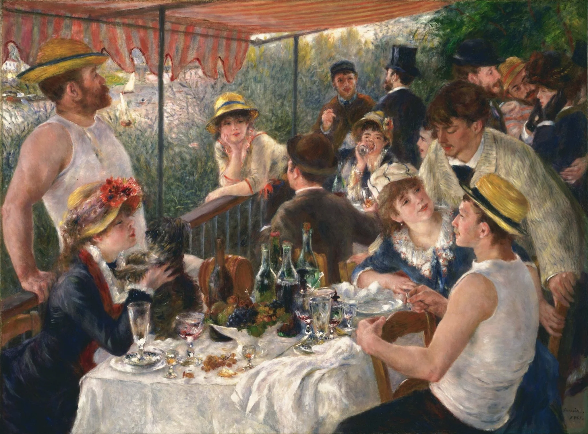 Puzzle Coffre Luxe 1000p - Le déjeuner des canotiers - Pierre Auguste Renoir - Image 2