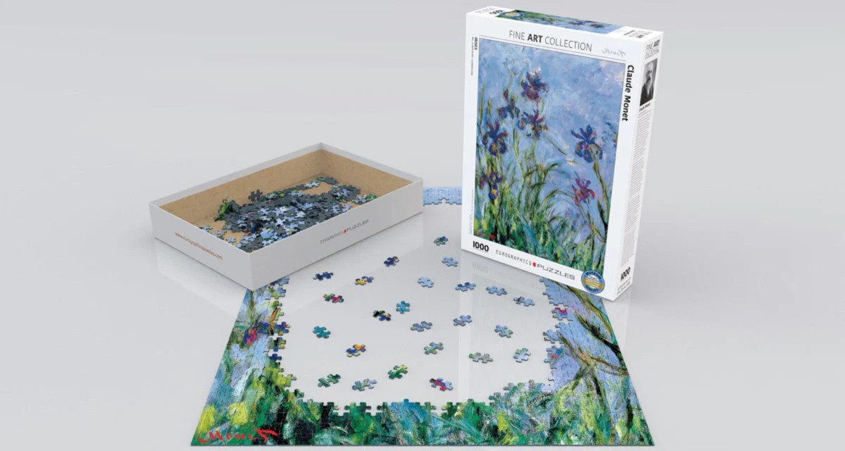 Puzzle Eurographics - 1000 p - Iris - Monet - Image 2