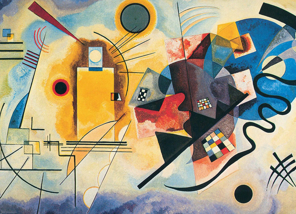 Puzzle Eurographics - 1000 p - Jaune Rouge Bleu - Kandinsky - Image 2